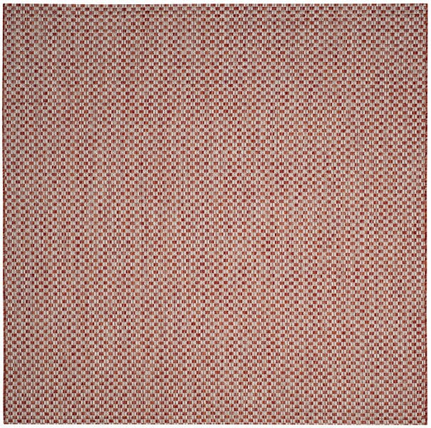 Safavieh Courtyard Cy8653 - 36521 Rust / Light Grey Rugs - Safavieh - cy8653 - 36521 - 7sq