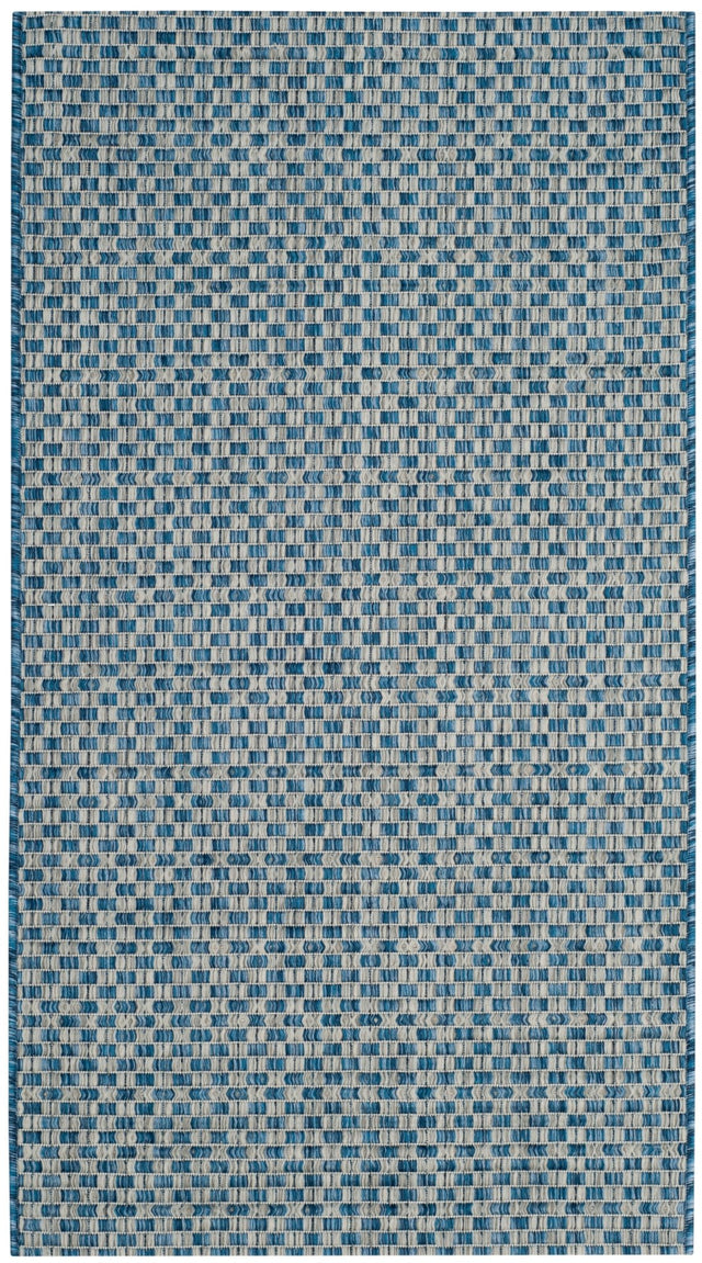 Safavieh Courtyard Cy8653 Blue/Light Grey Rug - Safavieh - cy8653 - 36821 - 4r
