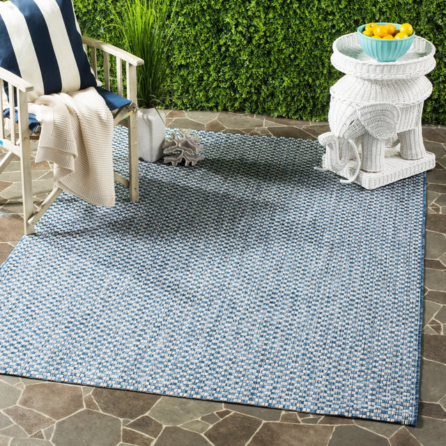 Safavieh Courtyard Cy8653 Blue/Light Grey Rug - Safavieh - cy8653 - 36821 - 4r
