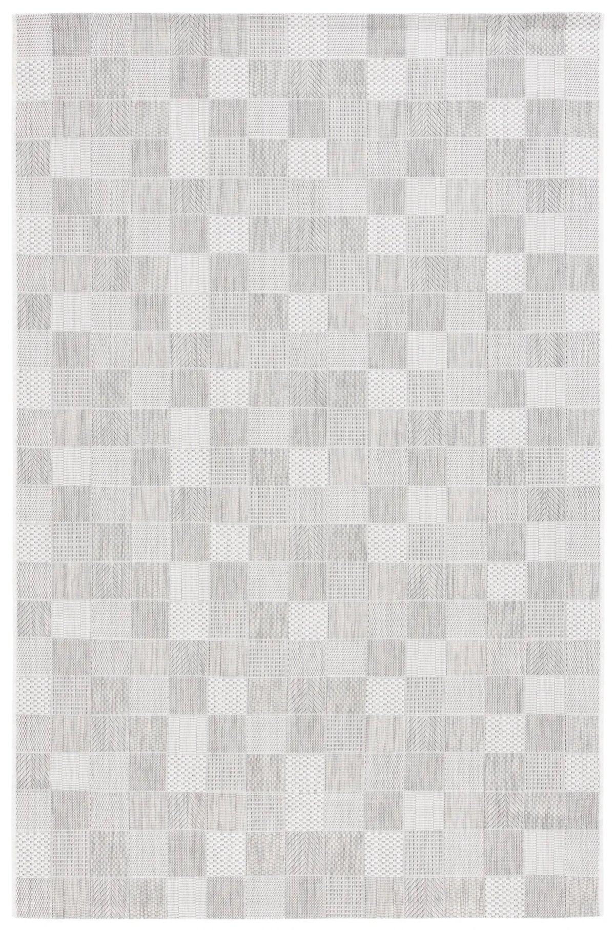 Safavieh Courtyard 4'-0" x 6'-0" Rug in Grey / Dark Grey