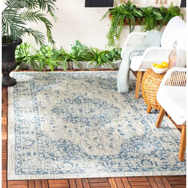 Safavieh Courtyard Cy8679 - 36812 Grey/Navy Rugs - Safavieh - cy8679 - 36812 - 4