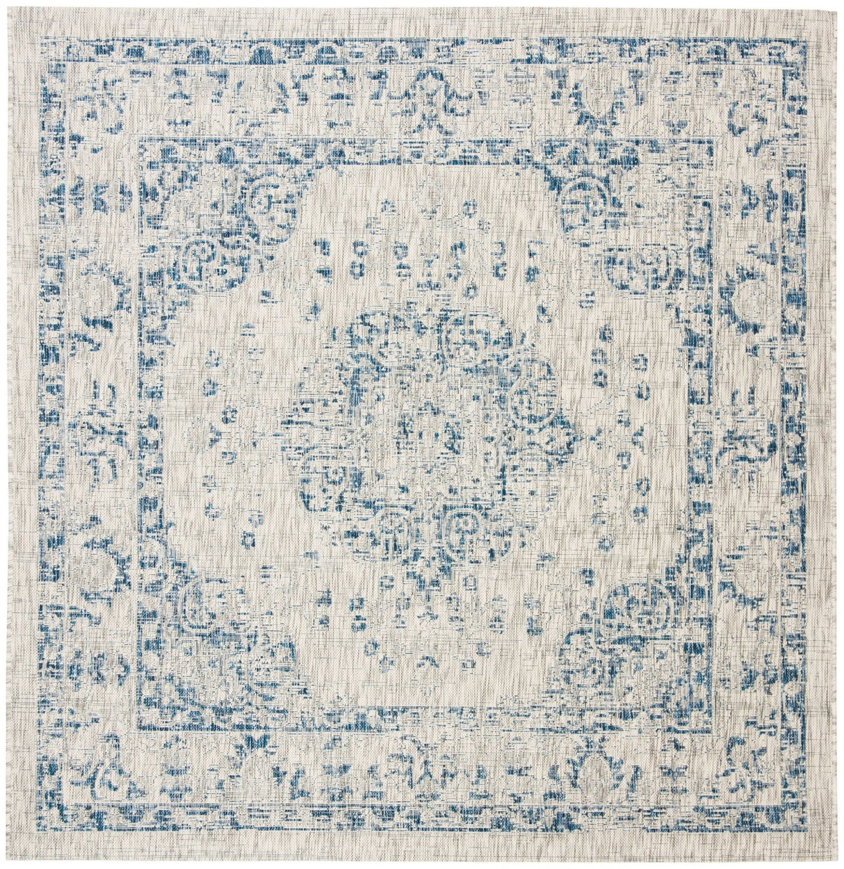 Safavieh Courtyard Cy8679 Grey/Navy Rug - Safavieh - cy8679 - 368 - 7sq
