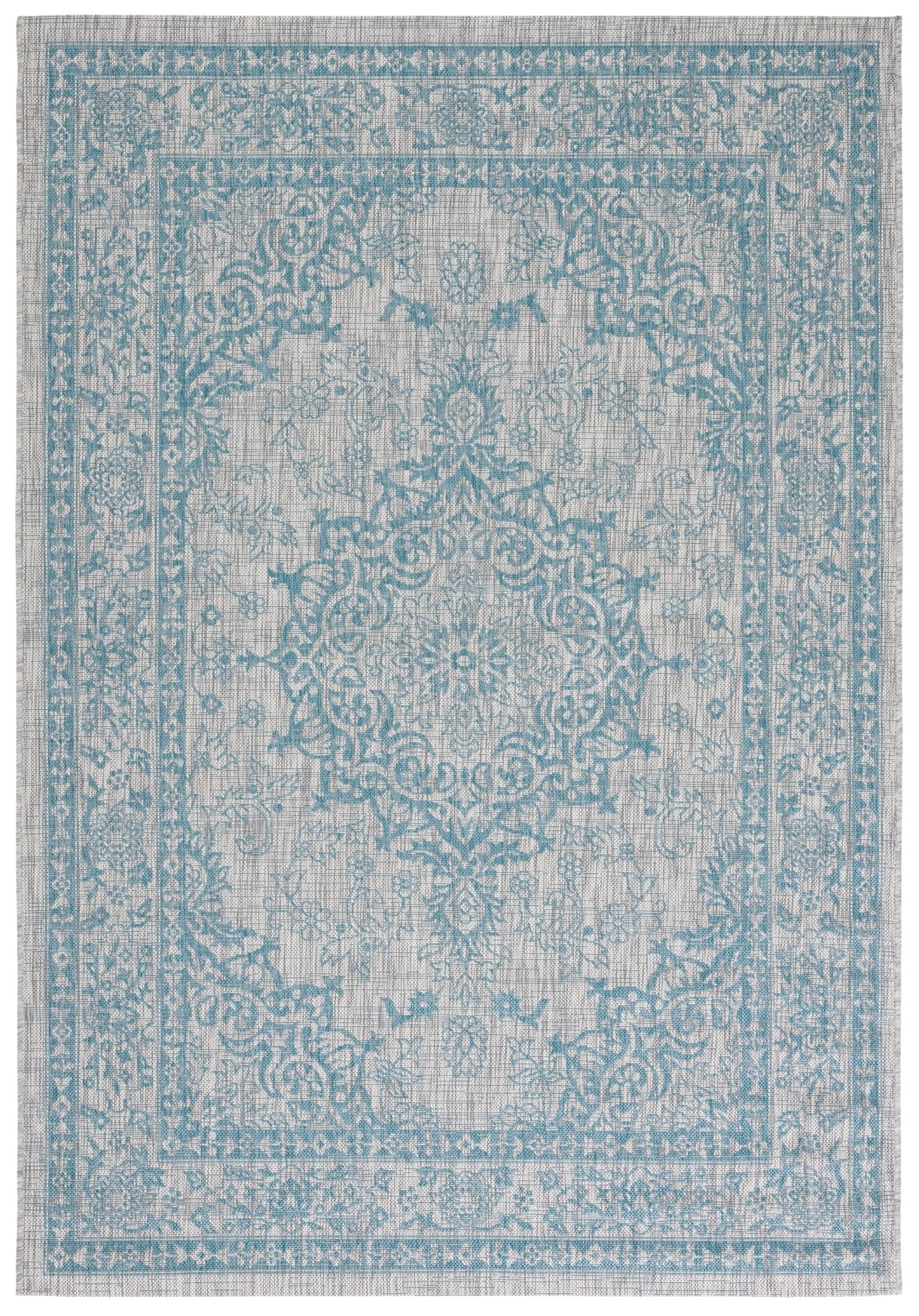 Safavieh Courtyard Cy8679 Light Grey/Aqua Rug - Safavieh - cy8679 - 37112 - 5