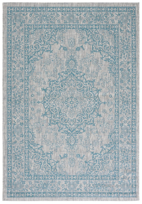 Safavieh Courtyard Cy8679 Light Grey/Aqua Rug - Safavieh - cy8679 - 37112 - 5