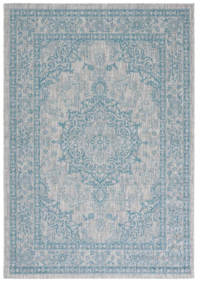 Safavieh Courtyard Cy8679 Light Grey/Aqua Rug - Safavieh - cy8679 - 37112 - 5