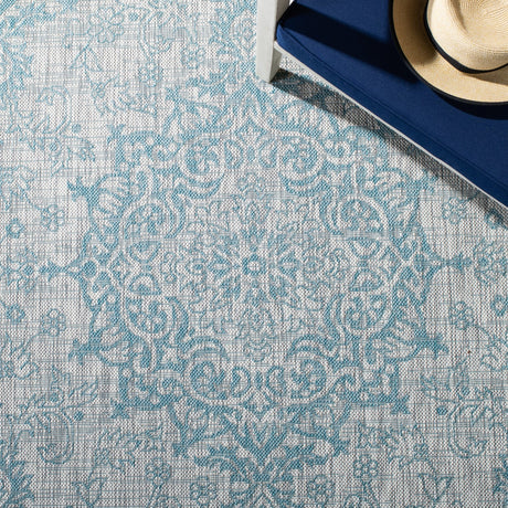 Safavieh Courtyard Cy8679 Light Grey/Aqua Rug - Safavieh - cy8679 - 37112 - 5