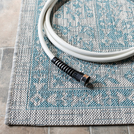 Safavieh Courtyard Cy8679 Light Grey/Aqua Rug - Safavieh - cy8679 - 37112 - 5