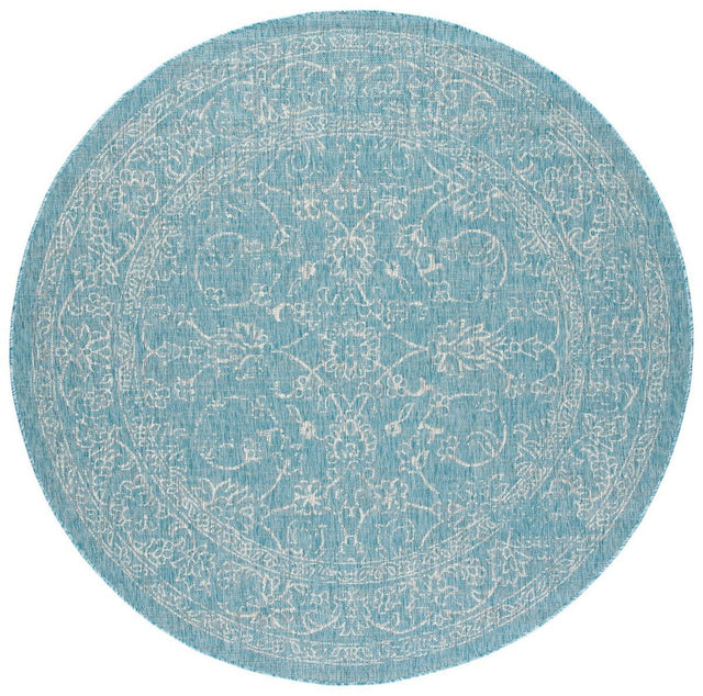 Safavieh Courtyard Cy8680 - 37121 Aqua/Grey Rugs - Safavieh - cy8680 - 37121 - 5r