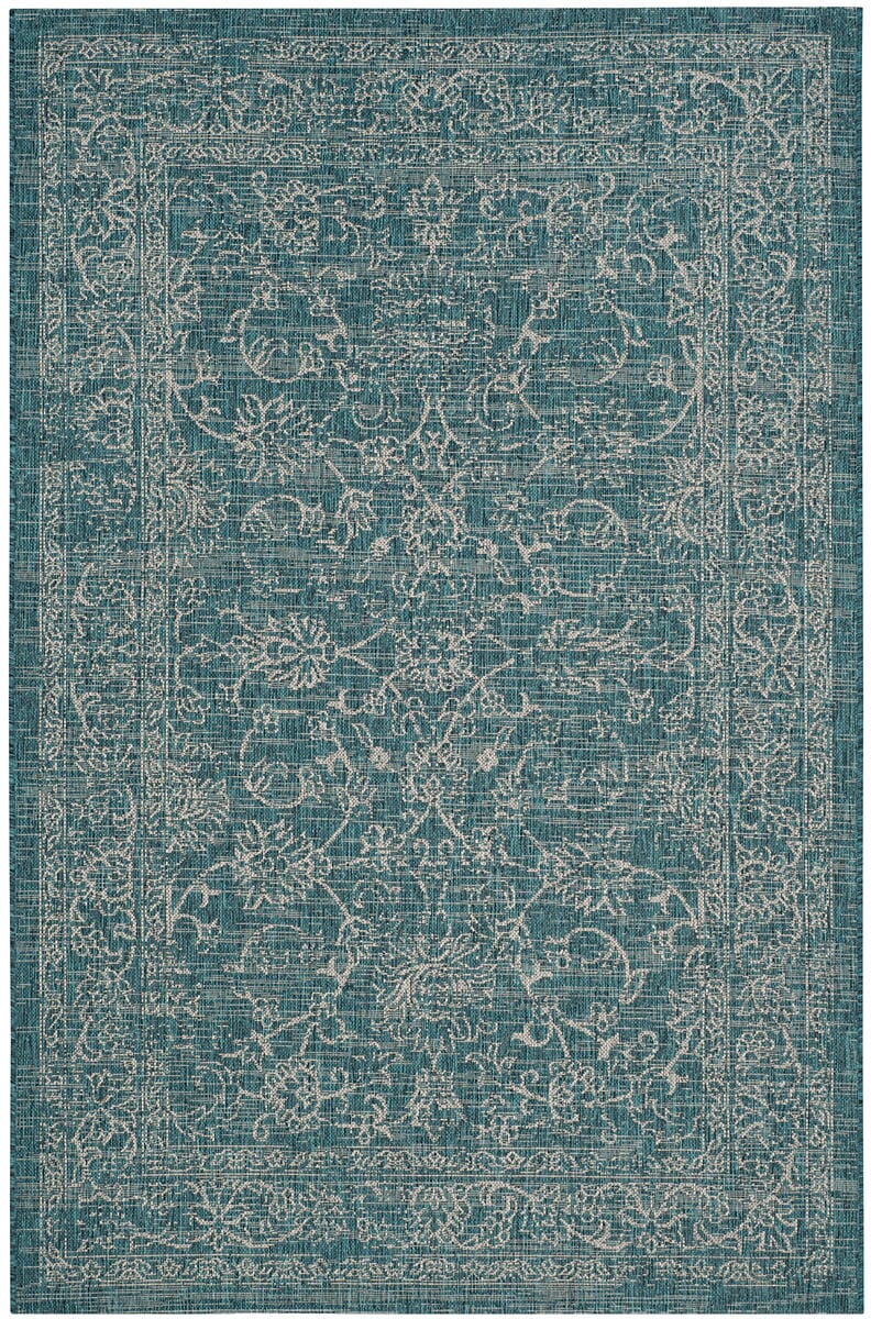 Safavieh Courtyard Cy8680 - 37221 Turquoise Rugs - Safavieh - cy8680 - 37221 - 2