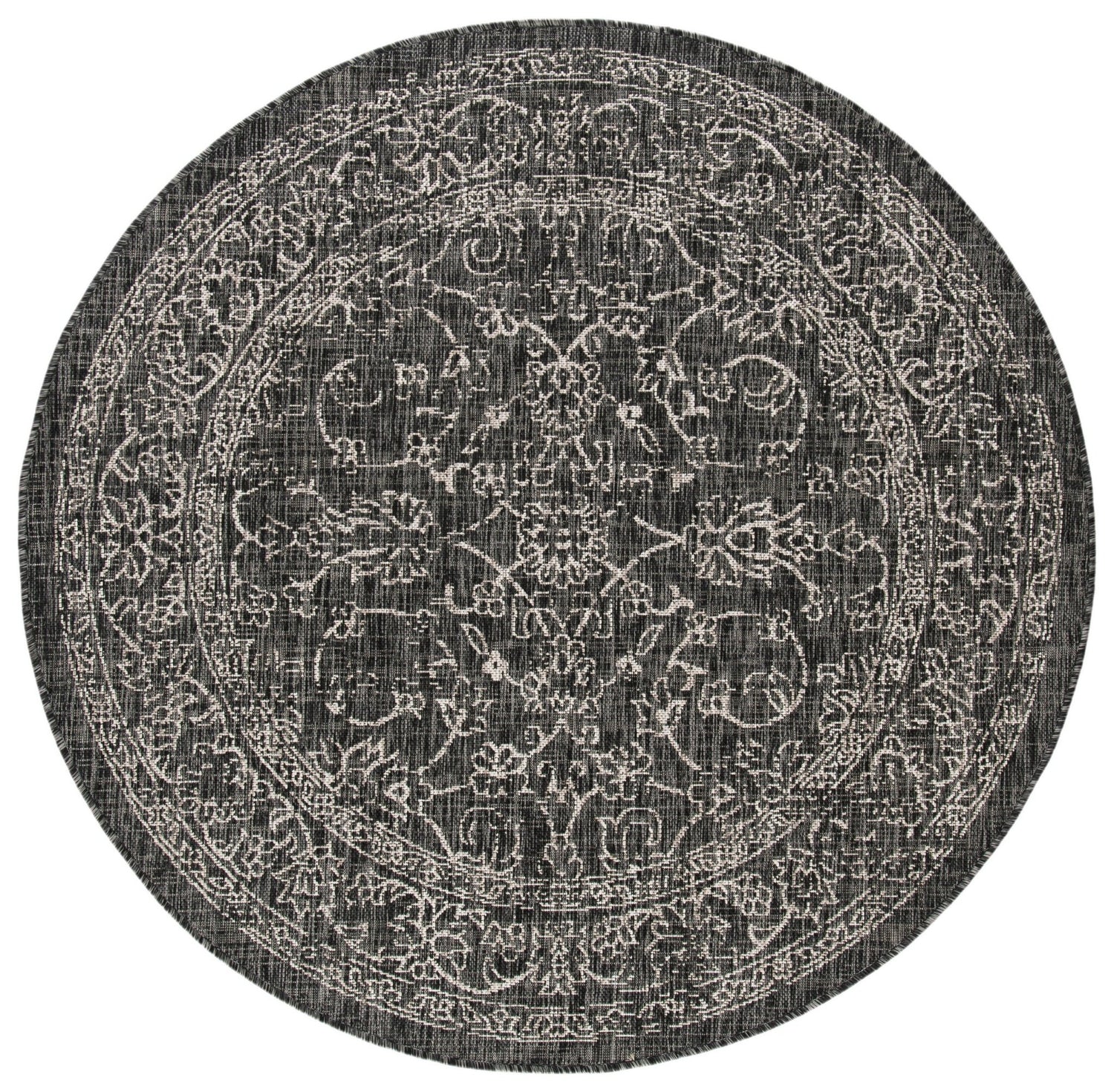 Safavieh Courtyard Cy8680 Black/Ivory Rug - Safavieh - cy8680 - 36621 - 4r