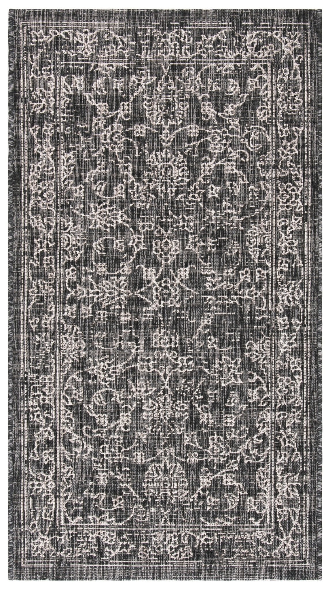 Safavieh Courtyard Cy8680 Black/Ivory Rug - Safavieh - cy8680 - 36621 - 4r