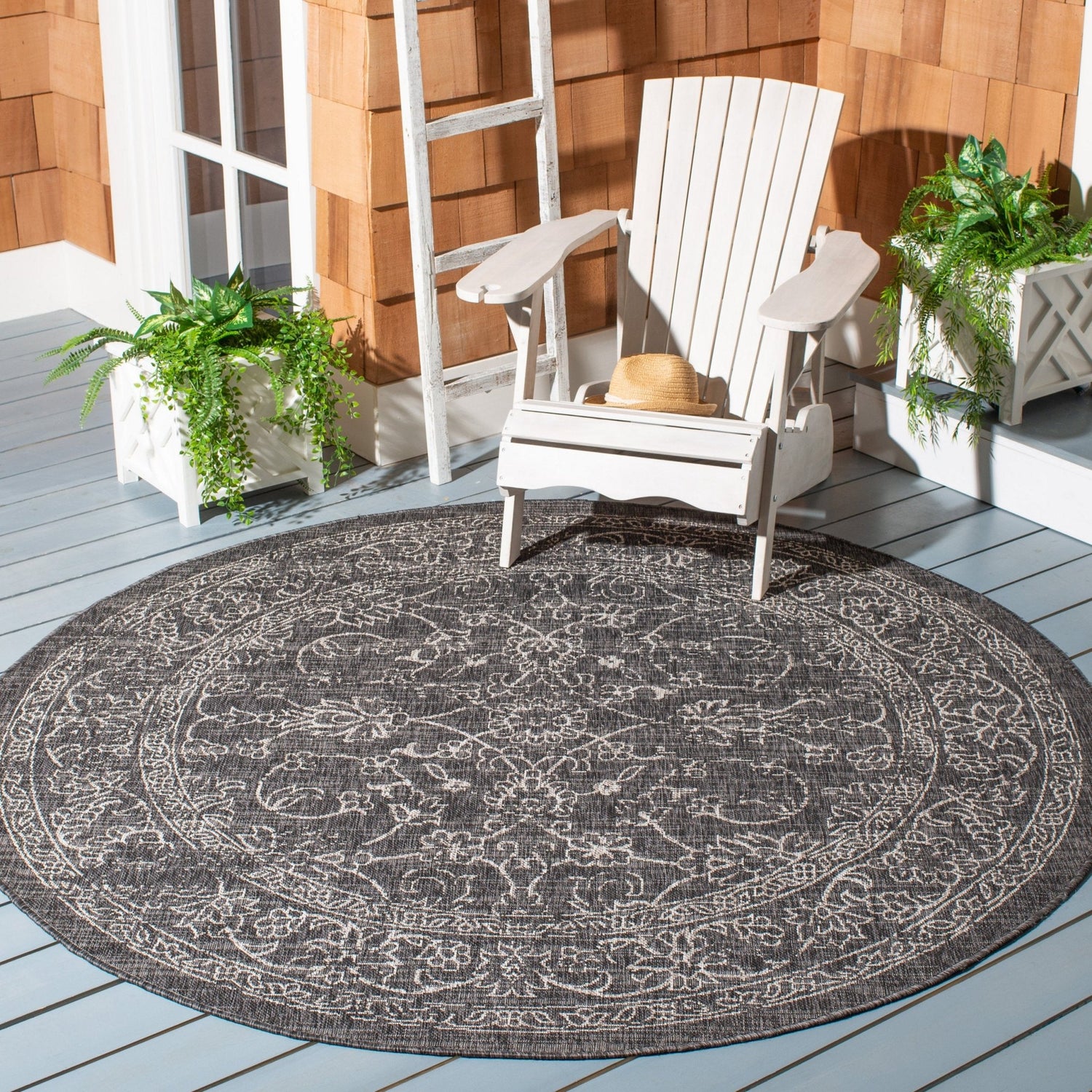 Safavieh Courtyard Cy8680 Black/Ivory Rug - Safavieh - cy8680 - 36621 - 4r