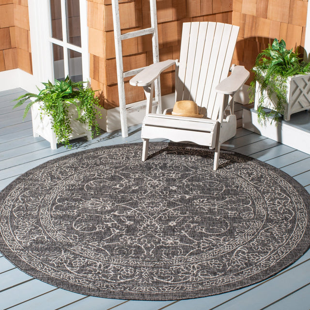 Safavieh Courtyard Cy8680 Black/Ivory Rug - Safavieh - cy8680 - 36621 - 4r