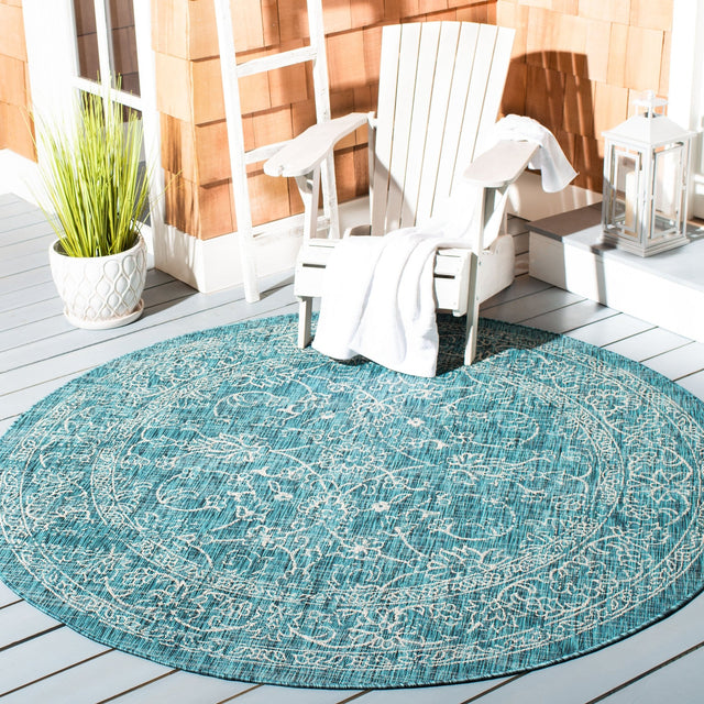Safavieh Courtyard Cy8680 Turquoise Rug - Safavieh - cy8680 - 37221 - 4r