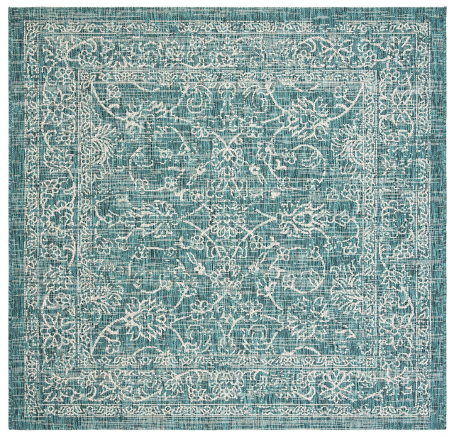 Safavieh Courtyard Cy8680 Turquoise Rug - Safavieh - cy8680 - 37221 - 4sq