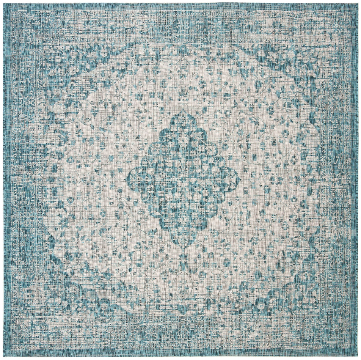 Safavieh Courtyard Cy8720 Teal/Cream Rug - Safavieh - cy8720 - 372 - 28