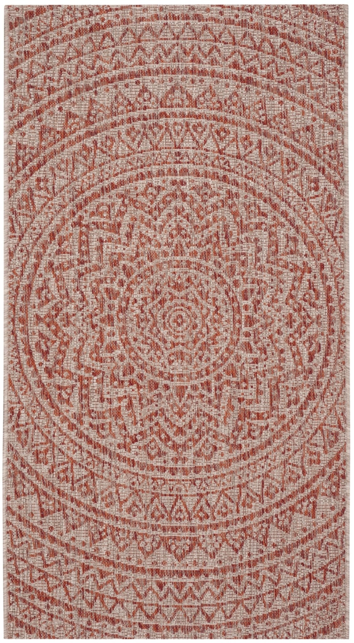 Safavieh Courtyard Cy8734 - 36512 Light Beige/Terracotta Rug - Safavieh - cy8734 - 36512 - 3r