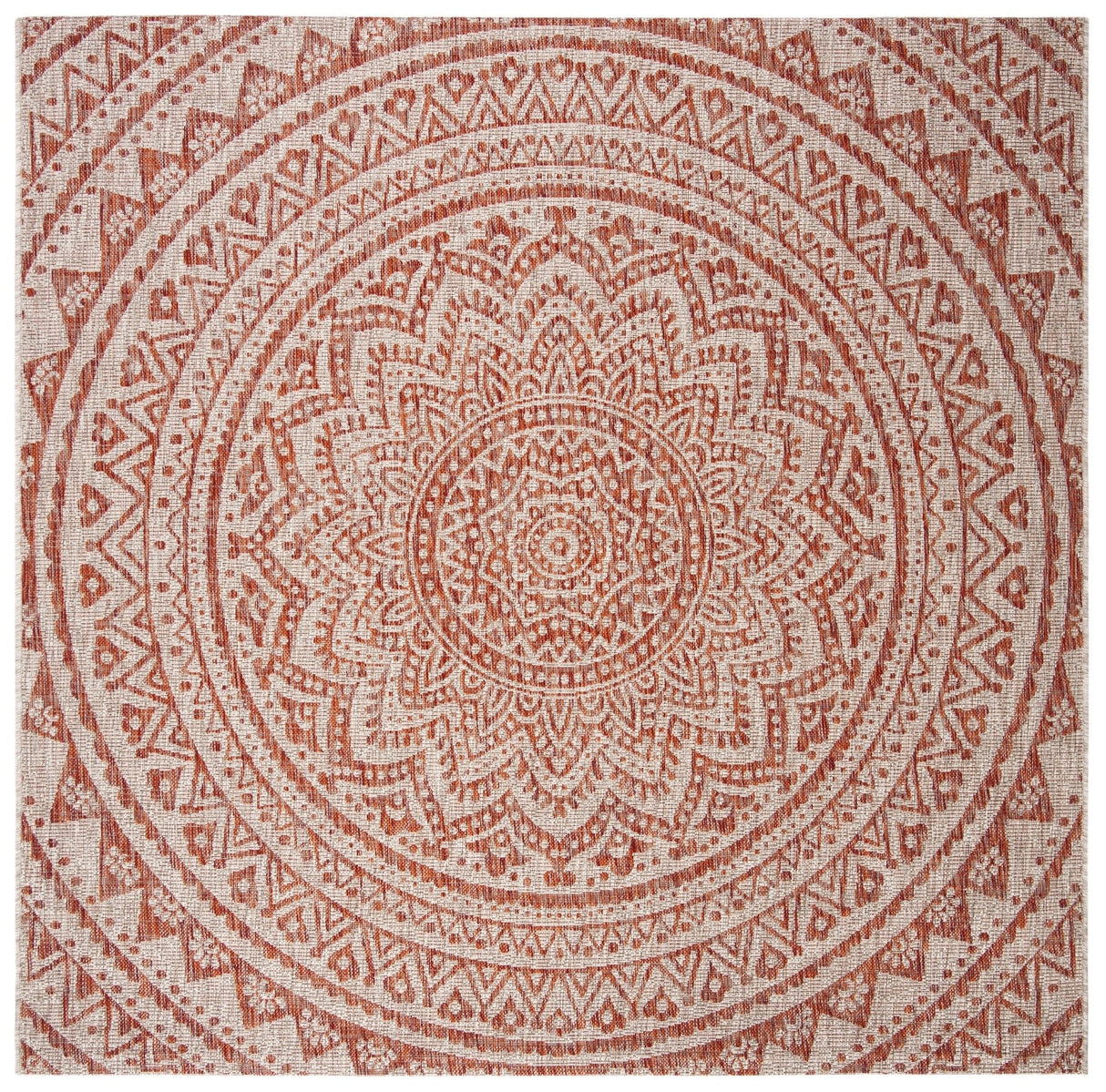 Safavieh Courtyard Cy8734 - 36512 Light Beige/Terracotta Rug - Safavieh - cy8734 - 36512 - 3r