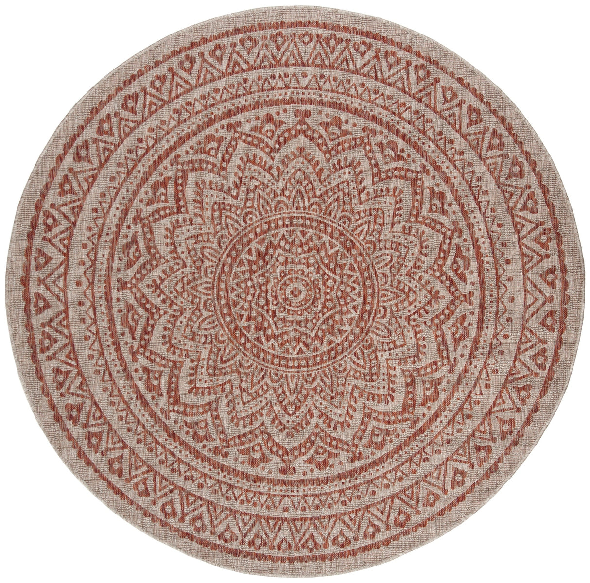 Safavieh Courtyard Cy8734 - 36512 Light Beige/Terracotta Rug - Safavieh - cy8734 - 36512 - 3r