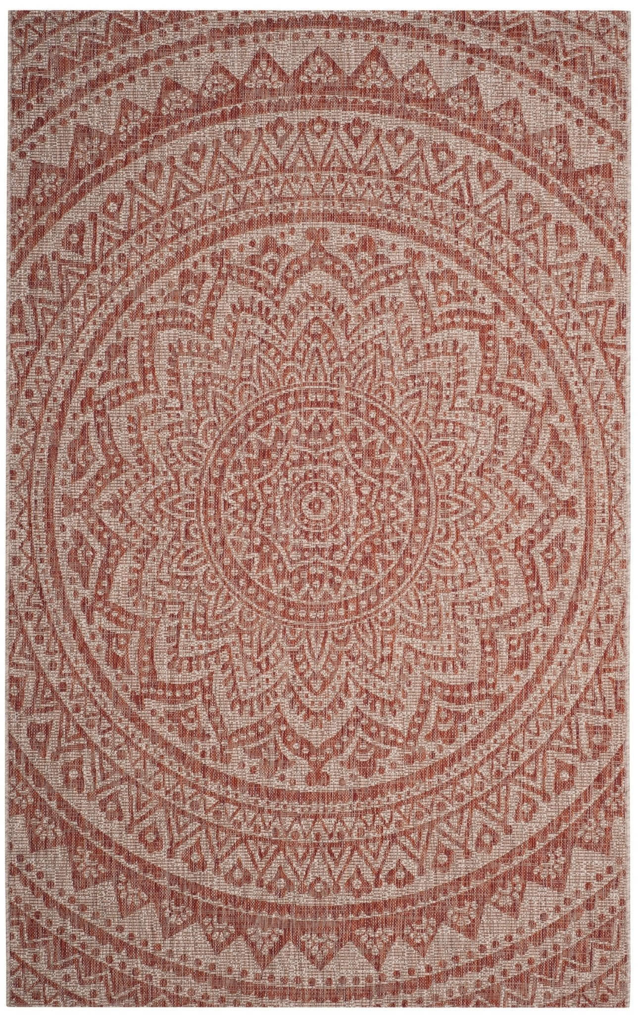 Safavieh Courtyard Cy8734 - 36512 Light Beige/Terracotta Rug - Safavieh - cy8734 - 36512 - 4
