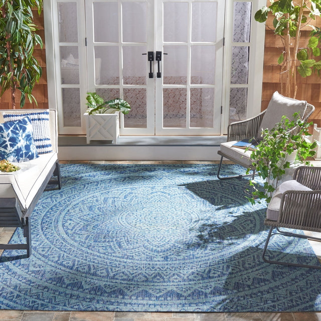 Safavieh Courtyard Cy8734 - 39421 Navy/Aqua Rugs - Safavieh - cy8734 - 39421 - 2