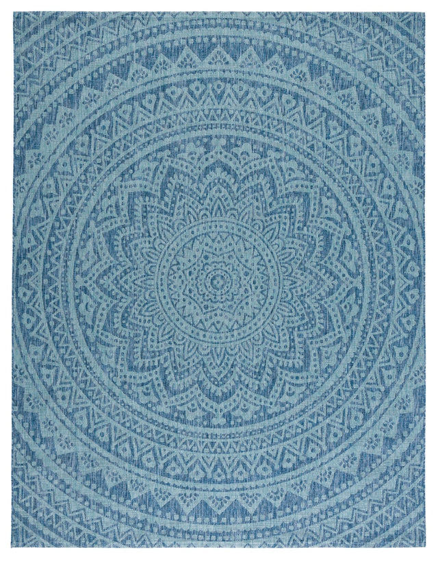 Safavieh Courtyard Cy8734 - 39421 Navy/Aqua Rugs - Safavieh - cy8734 - 39421 - 7r