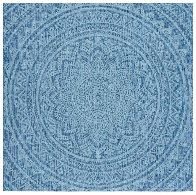 Safavieh Courtyard Cy8734 - 39421 Navy/Aqua Rugs - Safavieh - cy8734 - 39421 - 7sq