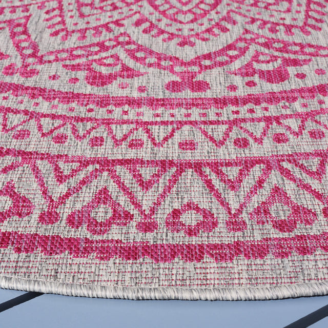 Safavieh Courtyard Cy8734 - 39712 Light Grey/Fuchsia Rug - Safavieh - cy8734 - 39712 - 28