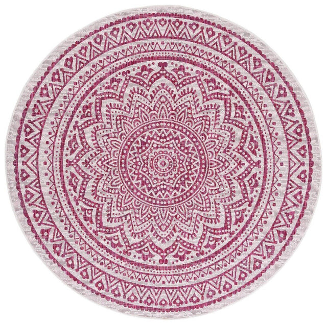 Safavieh Courtyard Cy8734 - 55912 Ivory/Fuchsia Rugs - Safavieh - cy8734 - 55912 - 7r