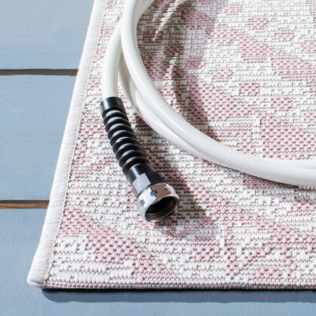 Safavieh Courtyard Cy8734 - 56212 Ivory/Soft Pink Rugs - Safavieh - cy8734 - 56212 - 7r