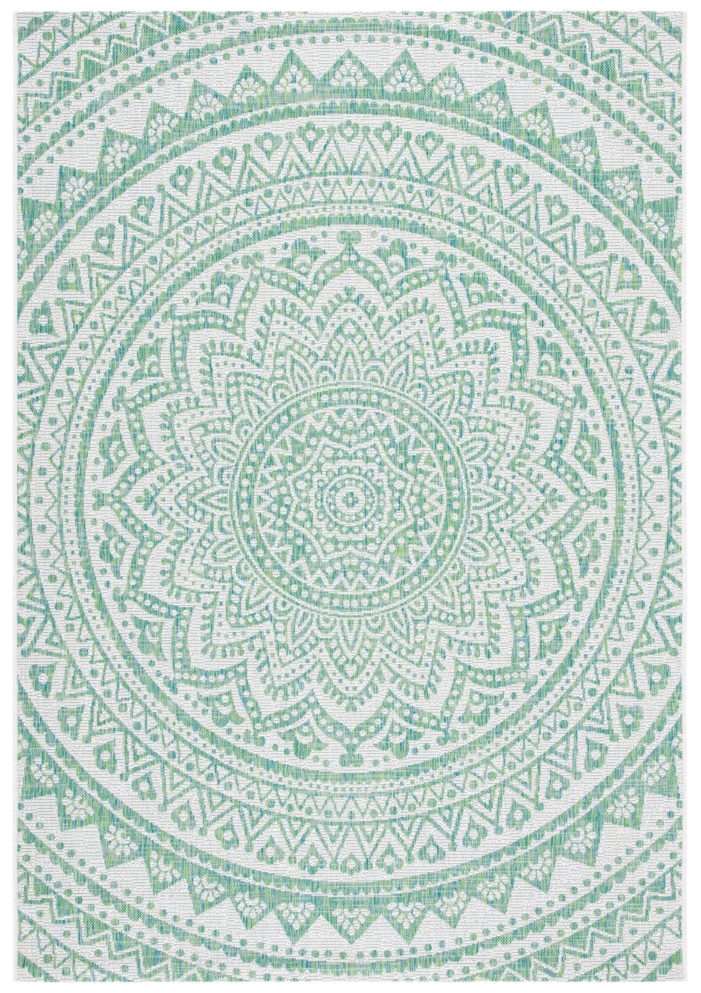 Safavieh Courtyard Cy8734 Ivory/Green Rug - Safavieh - cy8734 - 55712 - 214