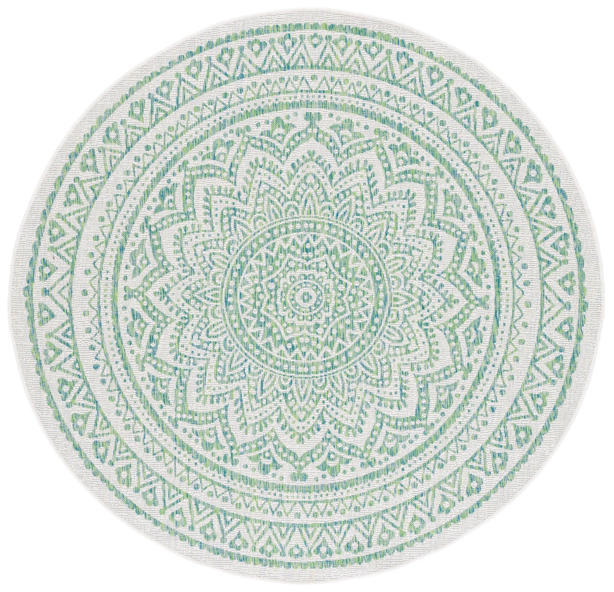 Safavieh Courtyard Cy8734 Ivory/Green Rug - Safavieh - cy8734 - 55712 - 214