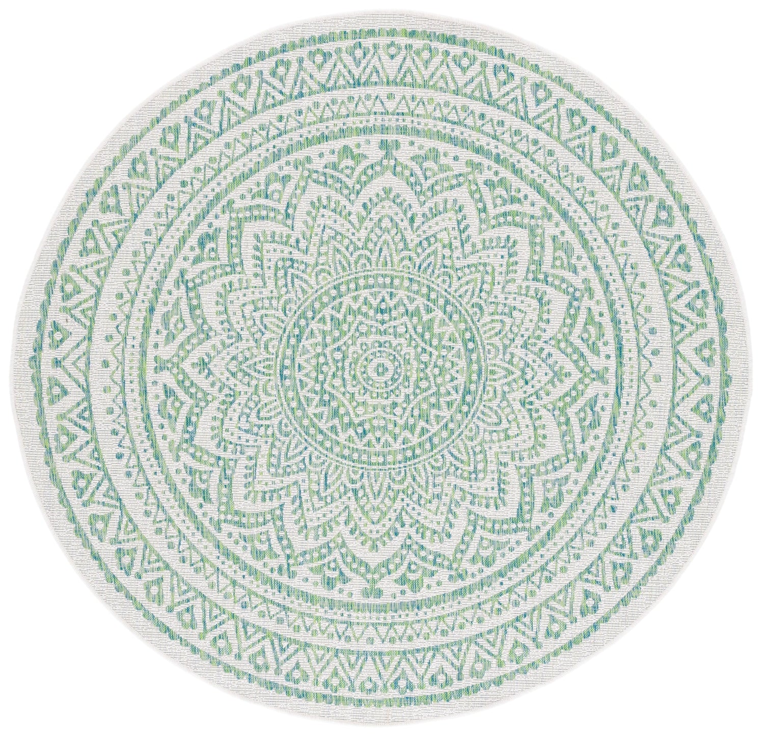 Safavieh Courtyard Cy8734 Ivory/Green Rug - Safavieh - cy8734 - 55712 - 214