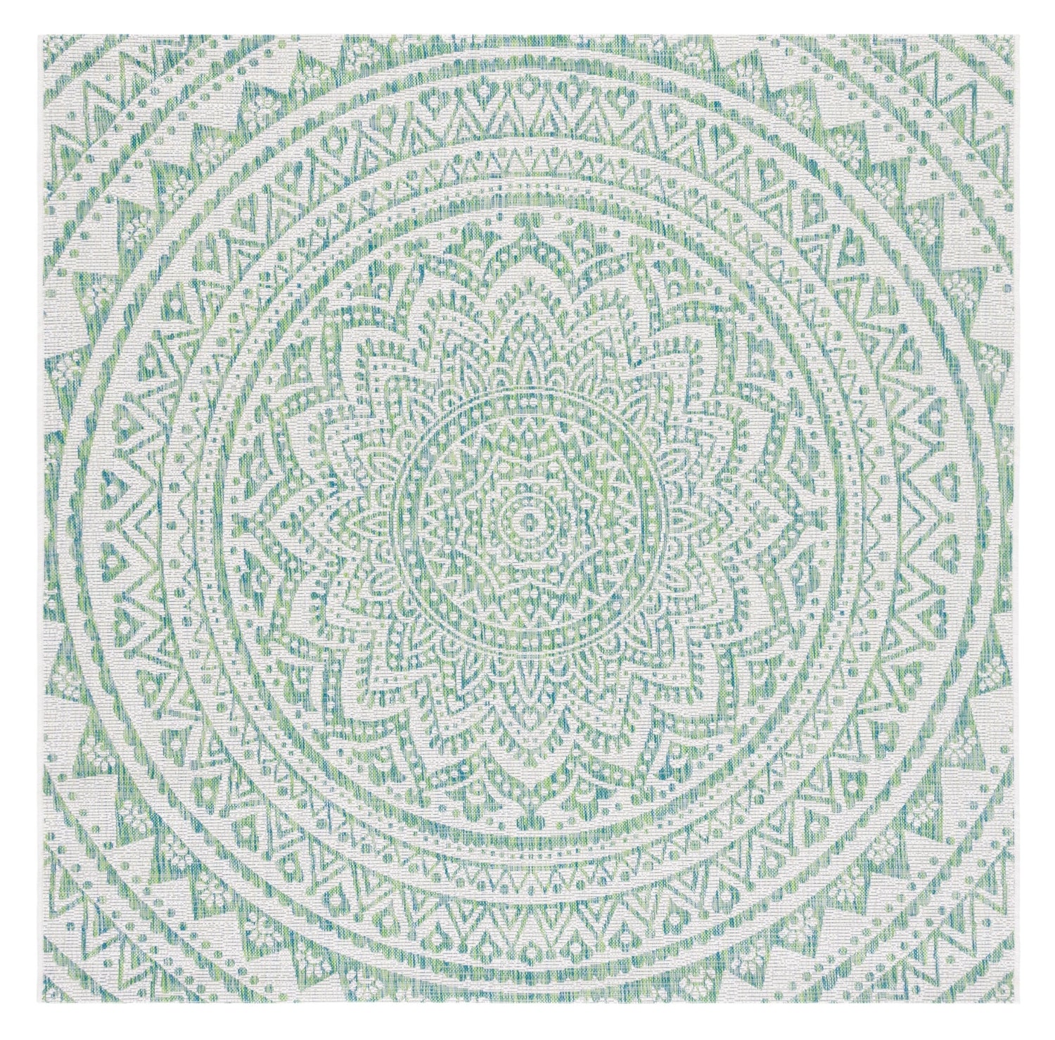 Safavieh Courtyard Cy8734 Ivory/Green Rug - Safavieh - cy8734 - 55712 - 214