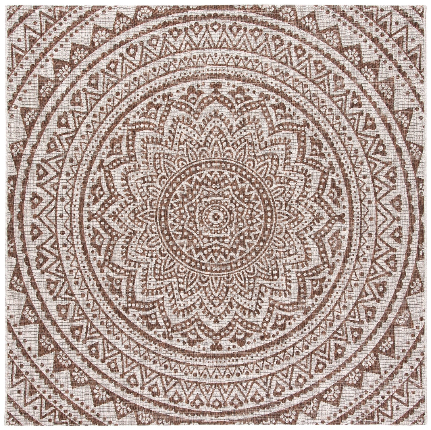 Safavieh Courtyard Cy8734 Light Beige/Light Brown Rug - Safavieh - cy8734 - 36312 - 5sq