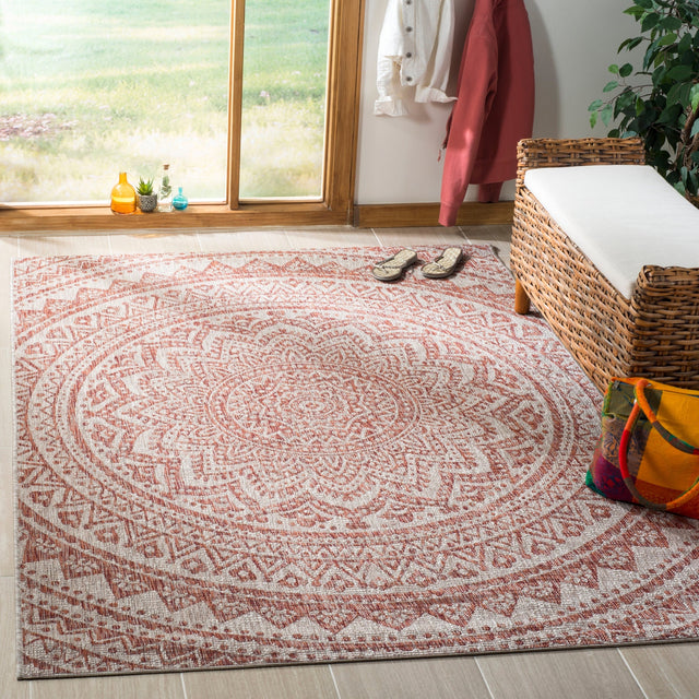 Safavieh Courtyard Cy8734 Light Beige/Terracotta Rug - Safavieh - cy8734 - 36512 - 2