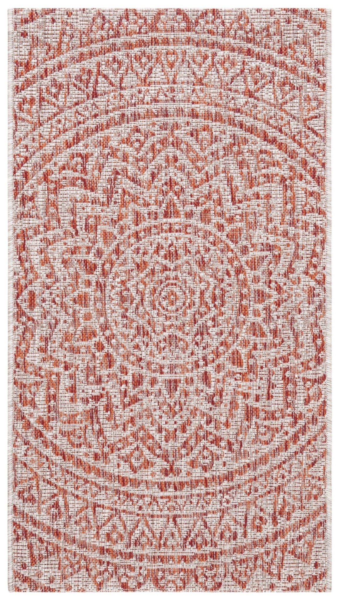 Safavieh Courtyard Cy8734 Light Beige/Terracotta Rug - Safavieh - cy8734 - 36512 - 4r