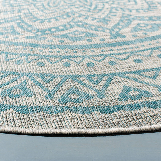 Safavieh Courtyard Cy8734 Light Grey/Aqua Rug - Safavieh - cy8734 - 37112 - 2