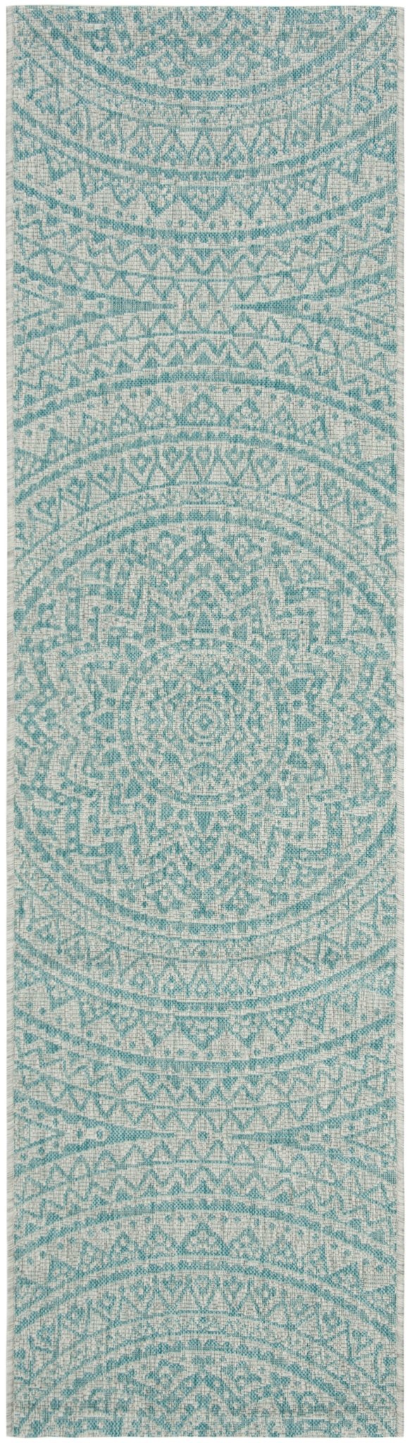 Safavieh Courtyard Cy8734 Light Grey/Aqua Rug - Safavieh - cy8734 - 37112 - 3