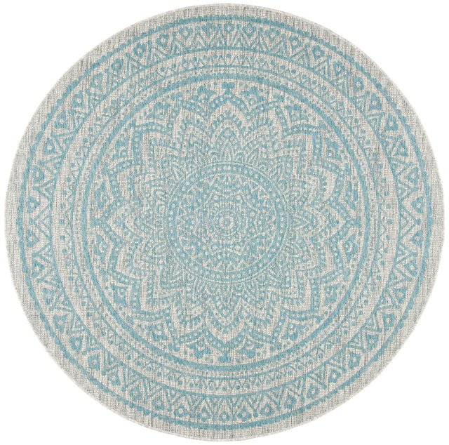 Safavieh Courtyard Cy8734 Light Grey/Aqua Rug - Safavieh - cy8734 - 37112 - 4r