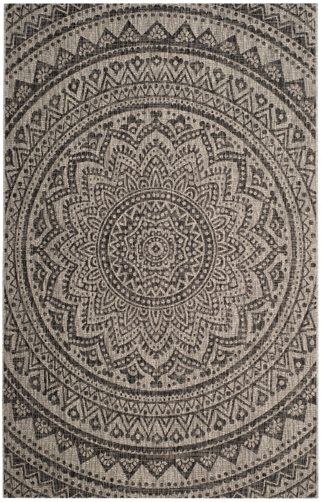 Safavieh Courtyard Cy8734 Light Grey/Black Rug - Safavieh - cy8734 - 37612 - 2