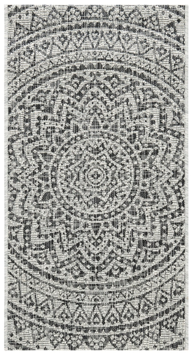 Safavieh Courtyard Cy8734 Light Grey/Black Rug - Safavieh - cy8734 - 37612 - 4r