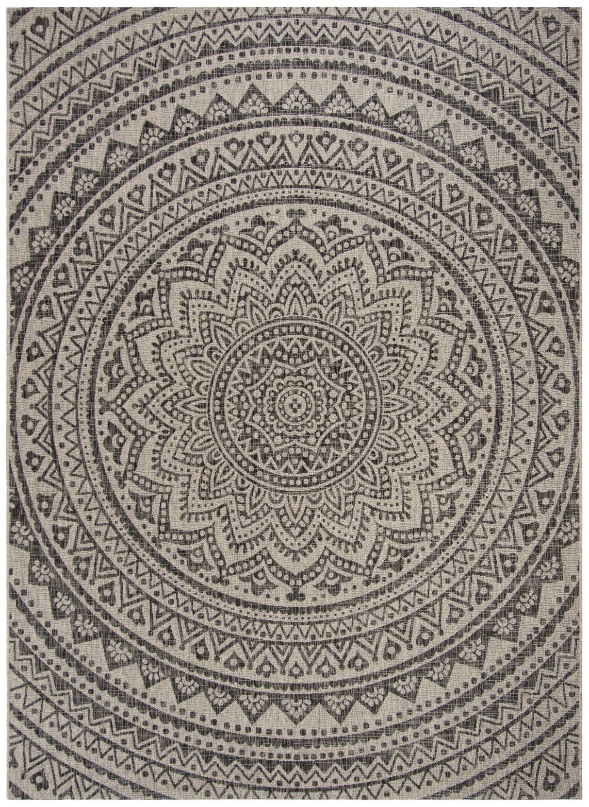 Safavieh Courtyard Cy8734 Light Grey/Black Rug - Safavieh - cy8734 - 37612 - 4r