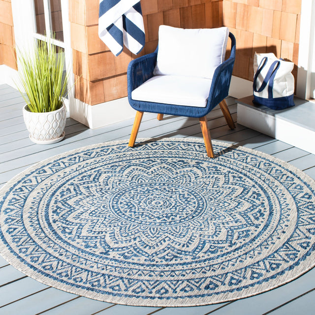 Safavieh Courtyard Cy8734 Light Grey/Blue Rug - Safavieh - cy8734 - 36812 - 4r