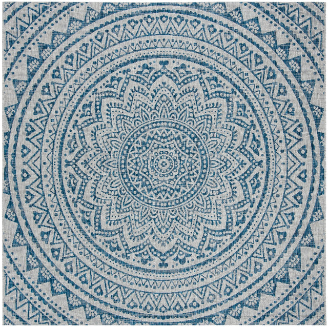 Safavieh Courtyard Cy8734 Light Grey/Blue Rug - Safavieh - cy8734 - 36812 - 4sq
