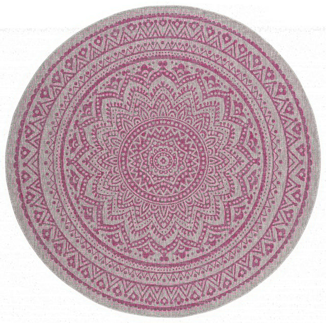 Safavieh Courtyard Cy8734 Light Grey/Fuchsia Rug - Safavieh - cy8734 - 39712 - 4r