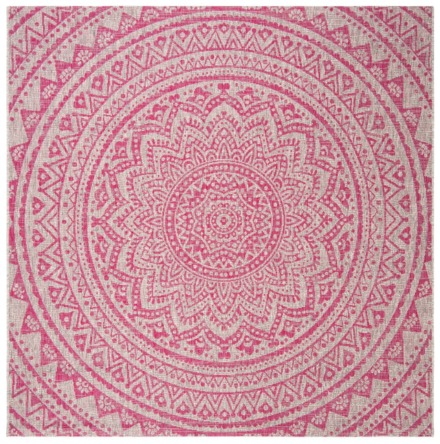 Safavieh Courtyard Cy8734 Light Grey/Fuchsia Rug - Safavieh - cy8734 - 39712 - 4sq