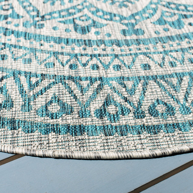 Safavieh Courtyard Cy8734 Light Grey/Teal Rug - Safavieh - cy8734 - 37212 - 2