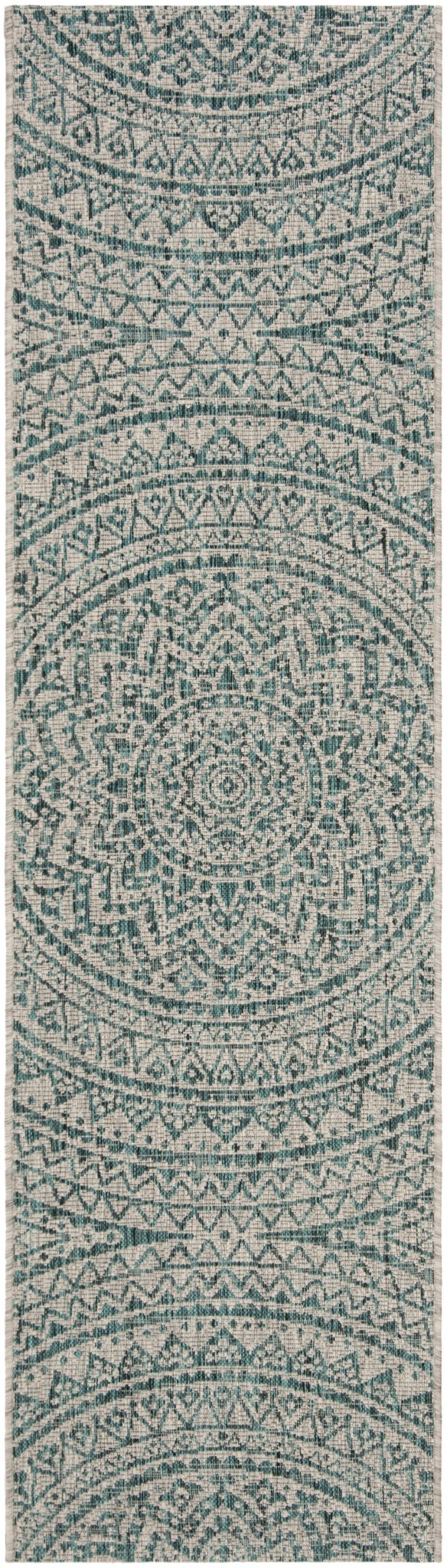 Safavieh Courtyard Cy8734 Light Grey/Teal Rug - Safavieh - cy8734 - 37212 - 3