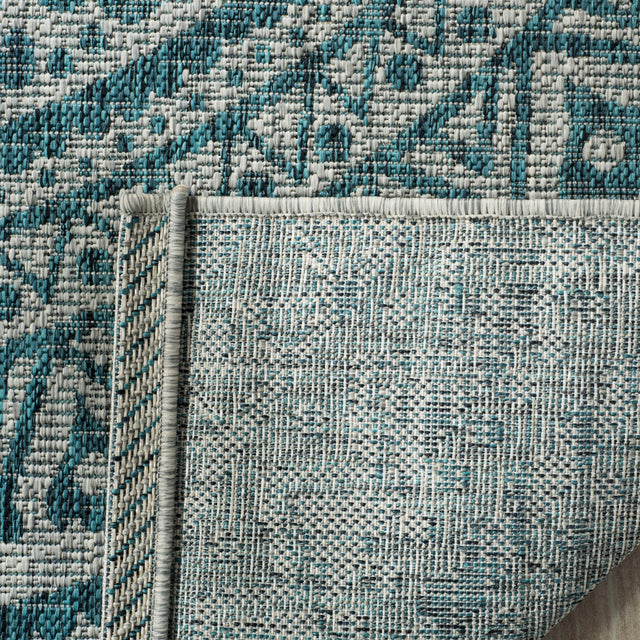 Safavieh Courtyard Cy8734 Light Grey/Teal Rug - Safavieh - cy8734 - 37212 - 4r